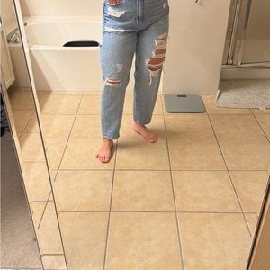 American Eagle Outfitters Blue Ankle Cropped Jeans